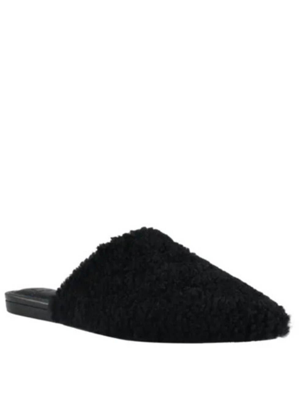 Marc Fisher LTD Sabrinna Genuine Shearling Mules Black Women's 8M